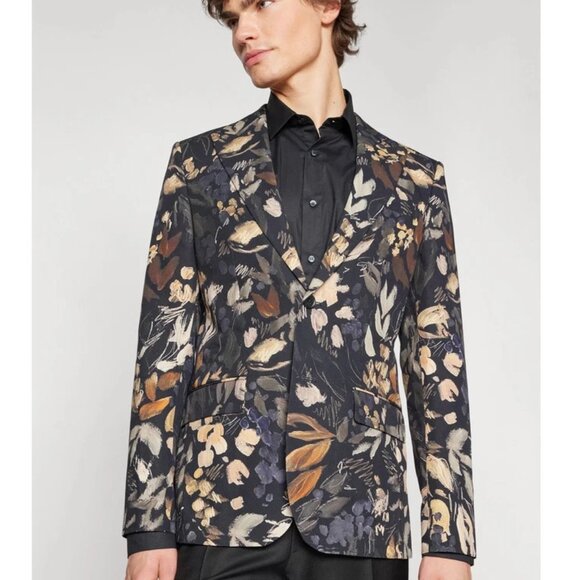 Ted Baker Emilioj Floral Cotton Slim Fit Blazer Jacket Men’s XL 5 | NWT - Picture 1 of 4